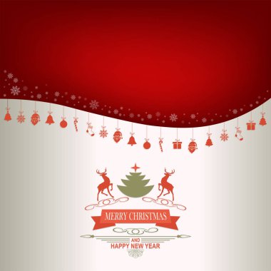 Christmas kırmızı, beyaz arka plan