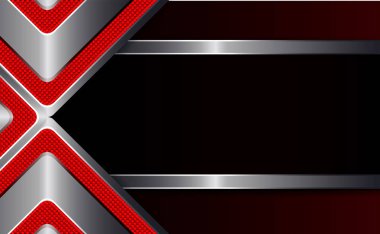 Kırmızı köşeli geometrik arka plan.