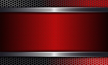 Kırmızı çerçeve ile geometrik arka plan.