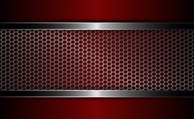 Metal ızgara ve çerçeve arka plan.