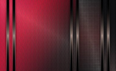 Pembe bir gölge bir metal ızgara ile geometrik tasarım.