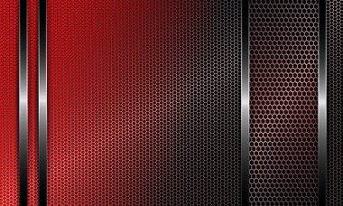 Geometrik tasarım metal ızgara ve çerçeve.