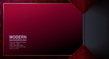 Koyu kırmızı desenli gri desenli ve iki kırmızı mozaik oklu.