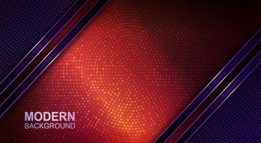 Kırmızı mozaikli güzel bir tasarım ve parlak kenarlı bir ağ iskeleti.