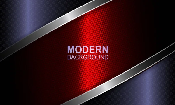 Composição de textura escura com um quadro ondulado de cor vermelha com uma franja brilhante —  Vetores de Stock