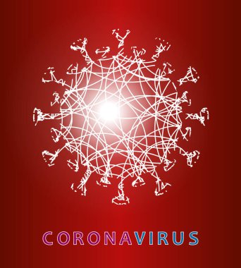 Coronavirüs elementinin hafif silueti, viral enfeksiyonların önlenmesi. Asya gribinin bileşimi