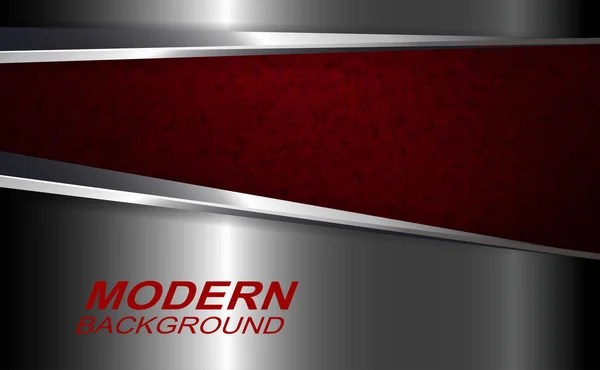 Diseño Textura Rojo Oscuro Metálico Con Una Franja — Vector de stock