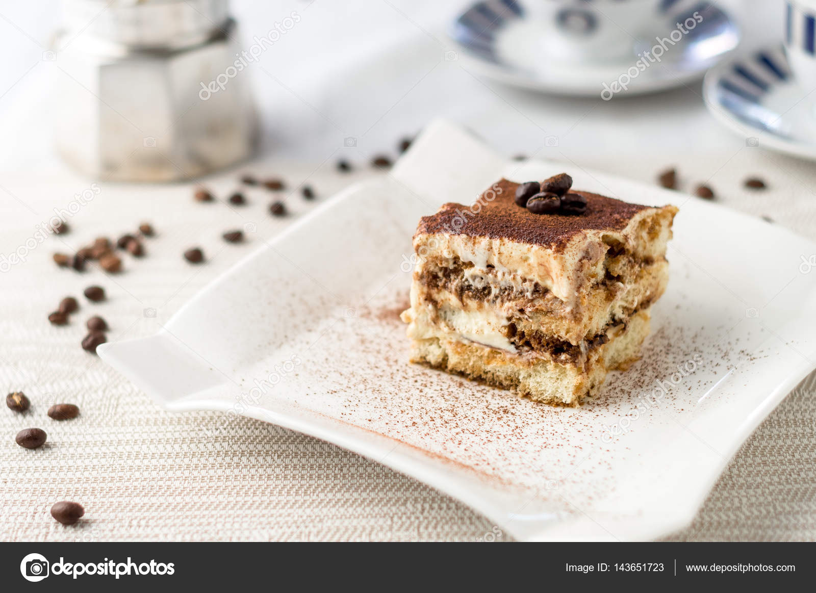 Italian Tiramisu Cake Dessert Stock Photo Image By C Louno