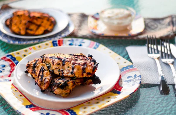 Grillhähnchen. — Stockfoto