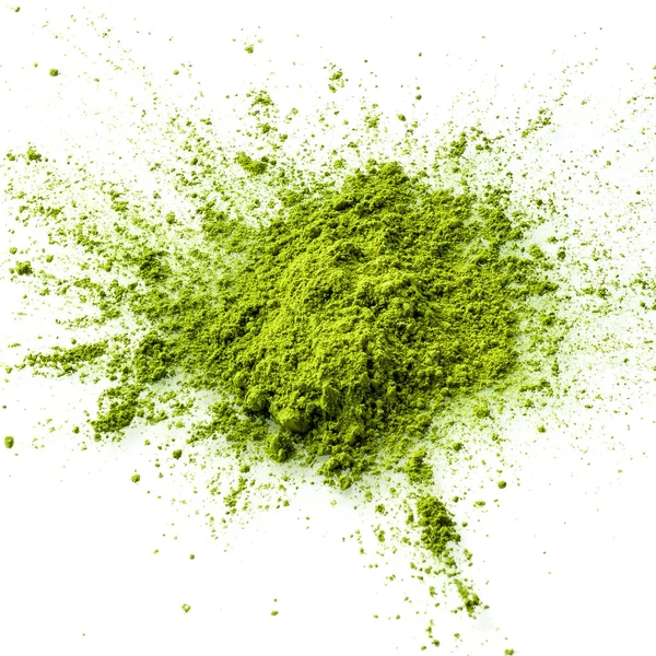 Matcha yeşil çay tozu portre.