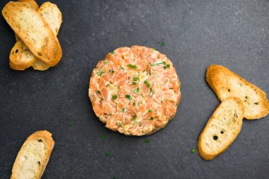 Somon tartar Üstten Görünüm