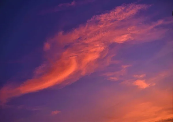 Céu Nuvem Após Pôr Sol — Fotografia de Stock