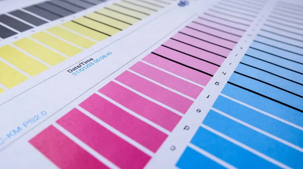 CMYK yazdırma sınaması