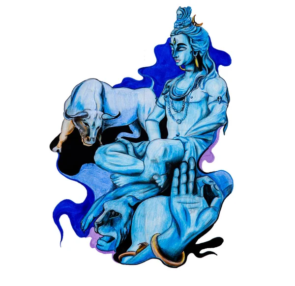 Yoga de Shiva vector — Archivo Imágenes Vectoriales