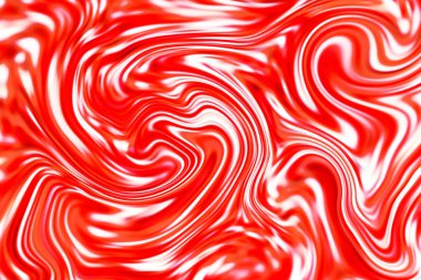 Mermer arka plan dijital illüstrasyon. Kırmızı ve beyaz boya ile sıvı yüzey sanat