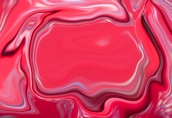 Marble abstract background. Mesh liquid surface digital illustration with fuchsia paint drips — Stock Photo, Image