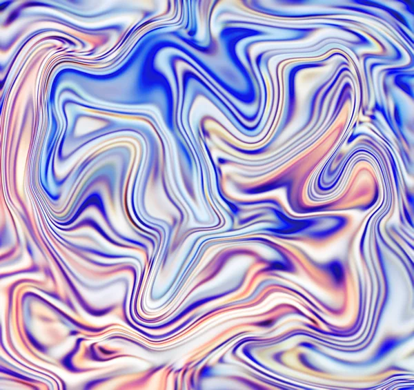 Fondo abstracto de mármol azul rosado. Malla superficie líquida ilustración digital —  Fotos de Stock