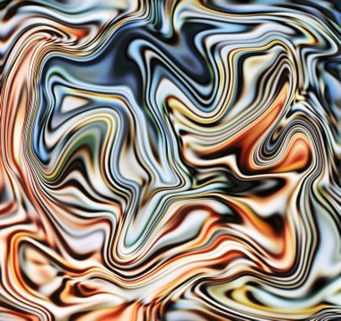 Parlak mermer arka plan. Sıvı yüzey dijital illüstrasyon kafes