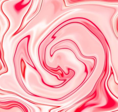 Çilekli süt şeker girdap arka plan. Pembe berry ve beyaz süt sıvı karışımı