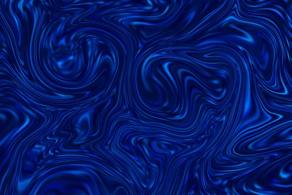 Blauw marmeren abstracte achtergrond. Mesh vloeibare oppervlakte digitale afbeelding. — Stockfoto