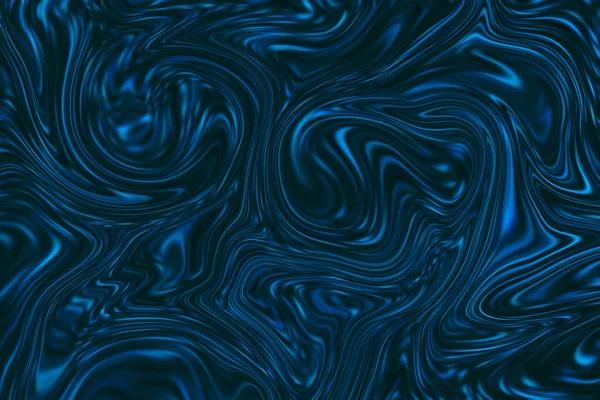 Teal marble background. Mesh liquid surface digital illustration. Agate stone texture with dark blue paint drips. — Stock Photo, Image