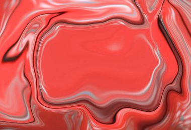 Mermer arka plan. Soluk kırmızı boya damlar ile sıvı yüzey dijital illüstrasyon kafes.