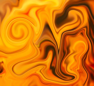 Sarı mermer arka plan. Canlı sıvı yüzey dijital illüstrasyon