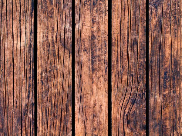 Obsolete Wood Texture Vertical Lines Warm Brown Wooden Background Natural — Stock Photo, Image