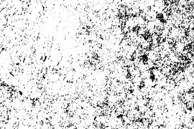 Sıkıntılı ve zor beton zemin vektör doku. Tahıl ve lekeleri ile doku. Asfalt yüzey yıpranmış. Siyah ve beyaz kum izleme. Saydam arka plan üzerinde eski vintage yerleşimi