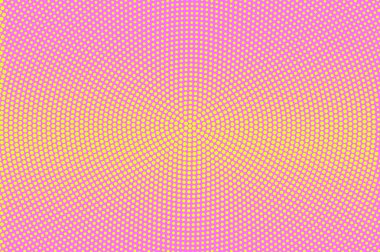 Pembe sarı noktalı yarım ton vektör arka plan. Yatay çizgili noktalı resim afiş şablon.