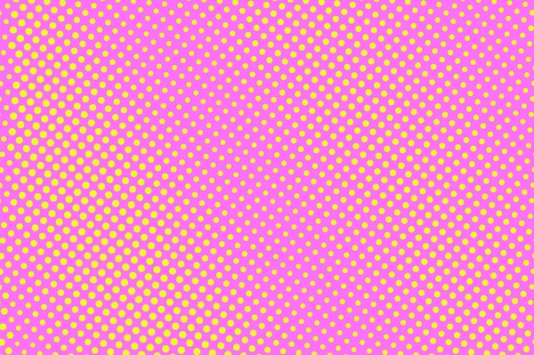Fond vectoriel rose jaune pointillé demi-ton. Modèle de bannière demi-teinte rayée diagonale . — Image vectorielle