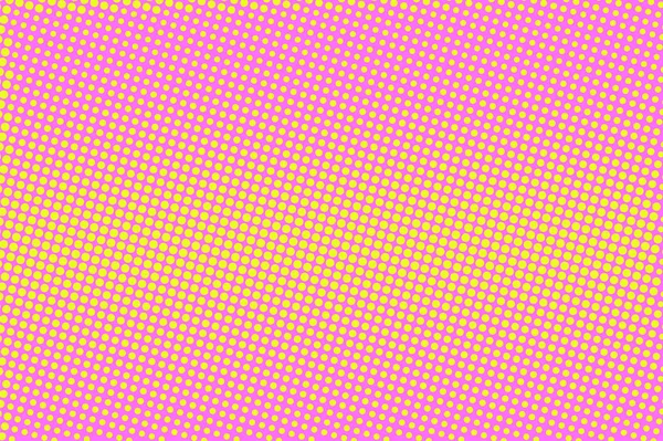 Fond vectoriel rose jaune pointillé demi-ton. Modèle de bannière demi-teinte rayée horizontale . — Image vectorielle