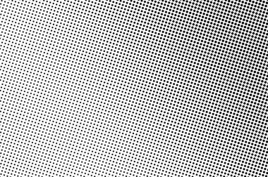 Yarım ton vektör arka plan siyah ve beyaz noktalı. Yumuşak ışıklı Noktalı Gradyan. Tek renkli arka plan. Saydam arka plan üzerinde siyah mürekkep dotwork. Delikli şablonu. Pop art retro tasarımı