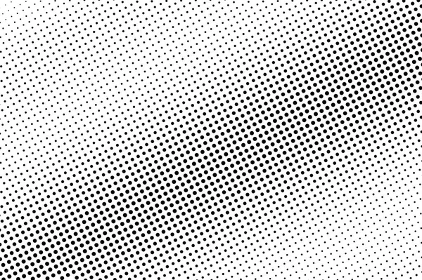 Black White Dotted Halftone Vector Background Subtle Metallic Dotted Gradient — Stock Vector