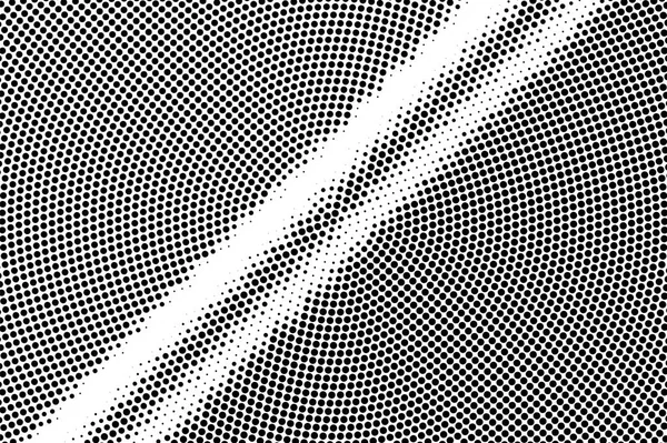 Black White Dotted Halftone Vector Background Contrast Striped Dotted Gradient — Stock Vector