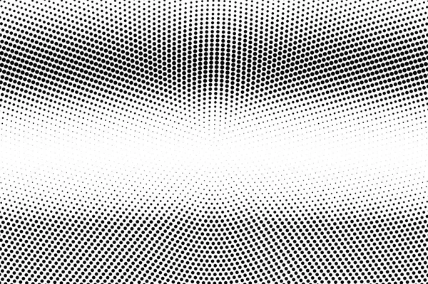 Black White Dotted Halftone Vector Background Striped Contrast Dotted Gradient — Stock Vector