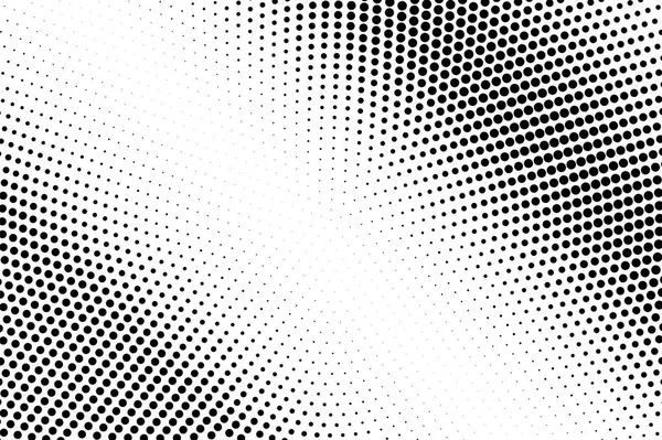 Schwarz Weiß Gepunkteter Halbtonvektorhintergrund Diagonaler Lichtpunktverlauf Abstrakter Monochromer Hintergrund Schwarze — Stockvektor