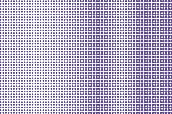 Medio tono punteado blanco violeta. Gradiente punteado vertical frecuente. Medio tono vector fondo . — Vector de stock