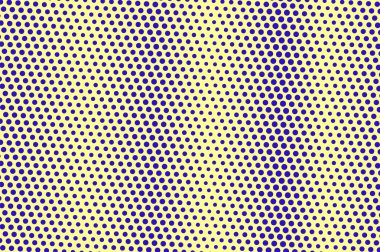 Mavi sarı noktalı yarım ton. Düzenli seyrek Noktalı Gradyan. Yarım ton vektör arka plan