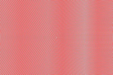 Mavi kırmızı noktalı yarım ton. Mikro nokta Radyal Noktalı Gradyan. Yarım ton vektör arka plan.