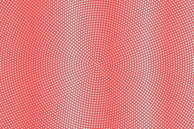 Mavi ve kırmızı noktalı yarım ton. Canlı Radyal Noktalı Gradyan. Yarım ton vektör arka plan.