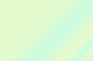 Mavi sarı noktalı yarım ton. Düzgün noktalı degrade merkezli. Yarım ton vektör arka plan.