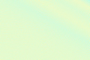 Mavi sarı noktalı yarım ton. Radyal ince Noktalı Gradyan. Yarım ton vektör arka plan.