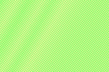 Yeşil Sarı noktalı yarım ton. Çapraz Radyal Noktalı Gradyan. Yarım ton vektör arka plan.