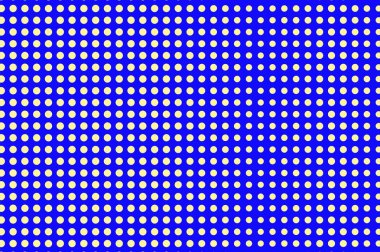 Mavi sarı noktalı yarım ton. Düzenli seyrek noktalı deseni. Yarım ton vektör arka plan.
