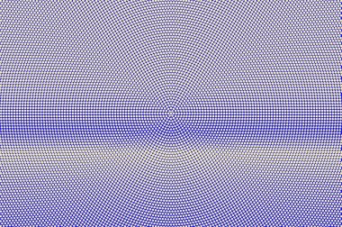 Mavi sarı noktalı yarım ton. Yatay Radyal Noktalı Gradyan. Yarım ton vektör arka plan.