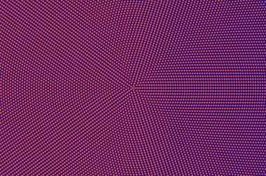 Mavi Turuncu noktalı yarım ton. Sık düzgün noktalı degrade. Yarım ton vektör arka plan