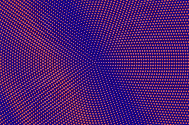 Mavi Turuncu noktalı yarım ton. Köşegen Noktalı Gradyan soluk. Yarım ton vektör arka plan.