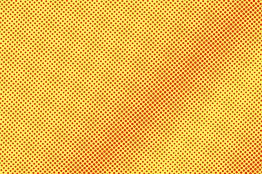 Sarı kırmızı noktalı yarım ton. Çapraz ince Noktalı Gradyan. Yarım ton vektör arka plan.