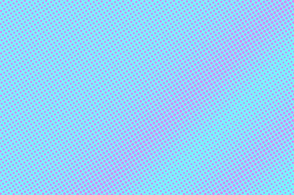 Semitono punteado rosa azul. Gradiente de puntos diagonales de contraste. Medio tono vector fondo . — Archivo Imágenes Vectoriales